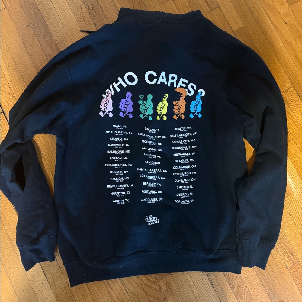 Rex Orange County Official Tour Hoodie, Size Medium